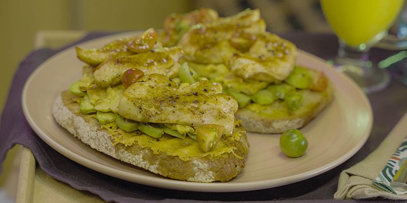 Tartine de pollo